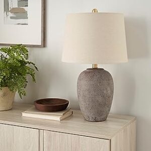 nourison-23-earth-brown-rustic-ceramic-jar-table-lamp-for-bedroom-living-room-dining-room-office